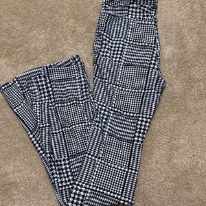Black and White Houndstooth Pants